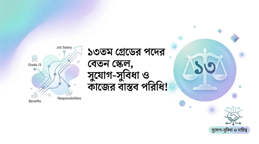 ১৩তম গ্রেডের পদের বেতন স্কেল, সুযোগ-সুবিধা ও কাজের বাস্তব পরিধি