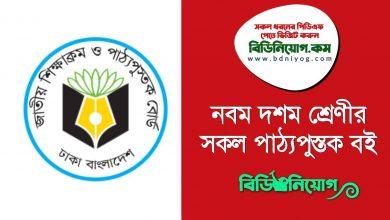NCTB Class 9 10 All New Text Book