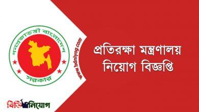 Ministry of Defence Job Circular