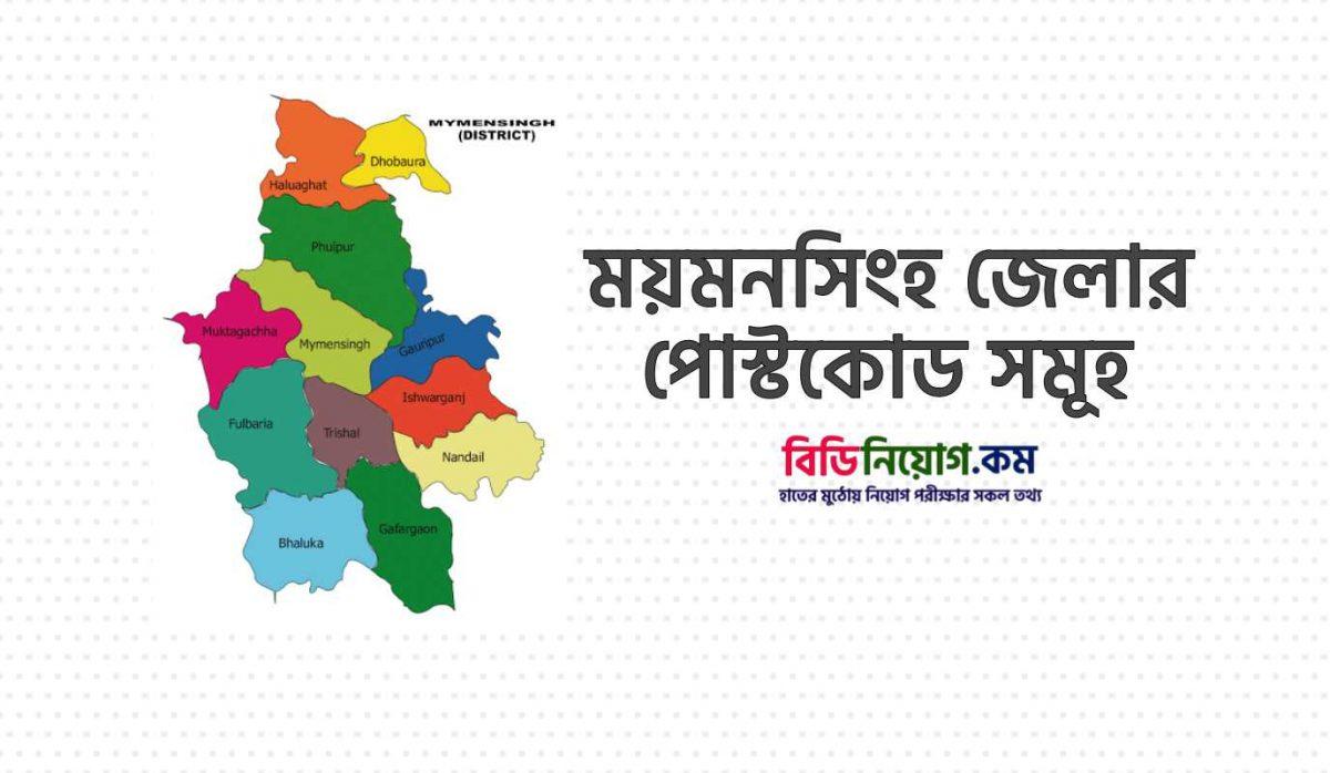 Mymensingh জেলার পোস্ট কোড