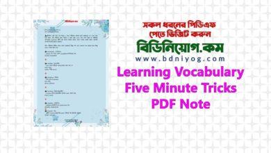 Learning Vocabulary Five Minute Tricks