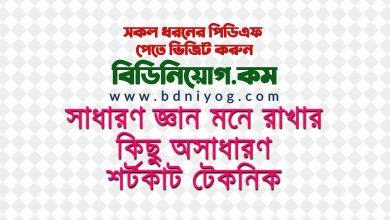 GK Shortcut Technique Bangla PDF