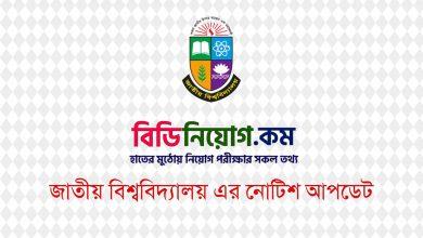 National University Notice Board