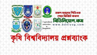 Agricultural University Question Bank