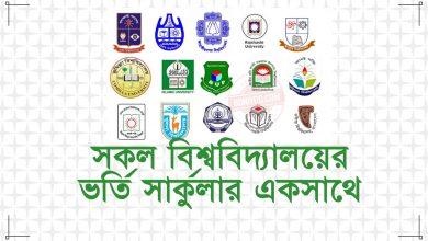 BD All University Admission Circular