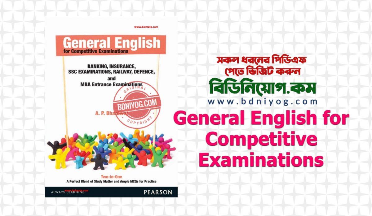 General English for Competitive Examinations PDF