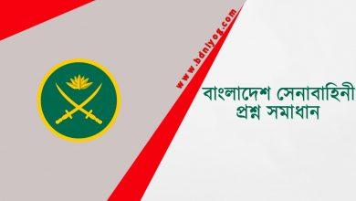 Bangladesh Army Question Solution