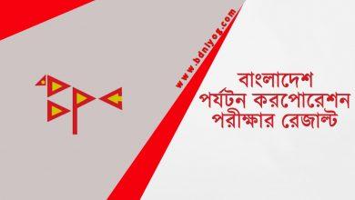 Bangladesh Parjatan Corporation Exam Result 2