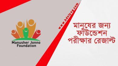 Manusher Jonno Foundation Exam Result
