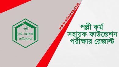 Palli Karma Sahayak Foundation Exam Result