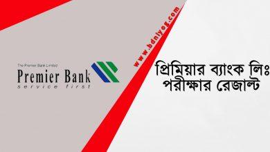 Premier Bank Limited Exam Result