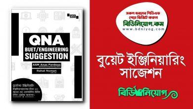 QNA BUET Engineering Suggestion PDF