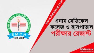 Enam Medical College and Hospital Exam Result
