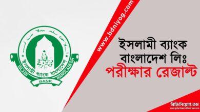 Islami Bank Bangladesh Ltd Exam Result