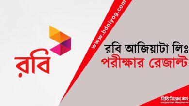 Robi Axiata Limited Exam Result