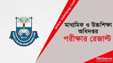 Directorate of Secondary and Higher Education Exam Result