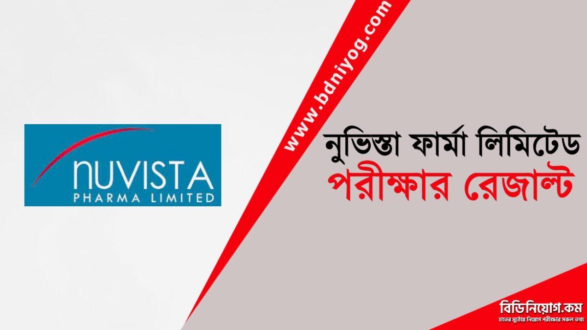 NUVISTA Pharma Ltd Exam Result NUVISTA Pharma Ltd Exam Result