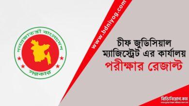 Chief Judicial Magistrate Exam Result