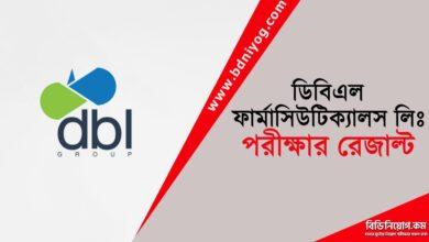 DBL Pharmaceuticals Ltd Exam Result