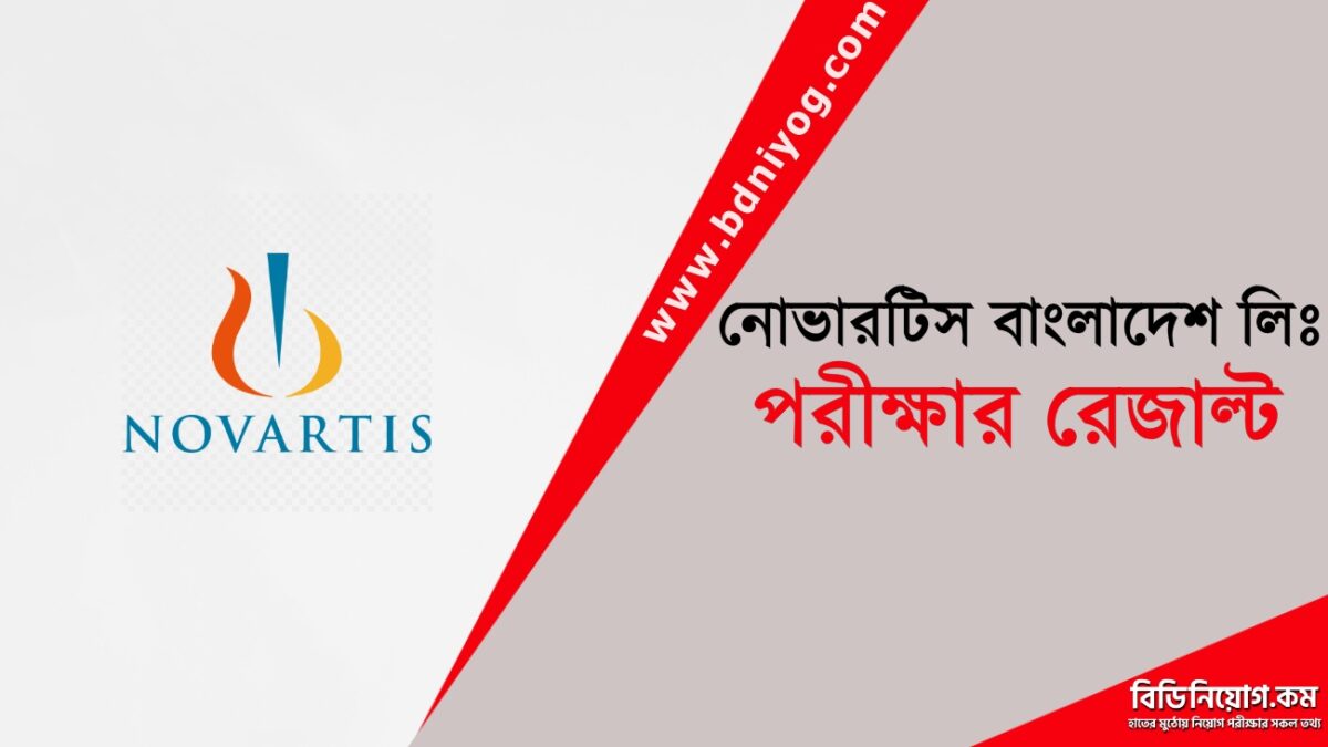 Novartis Bangladesh Ltd Exam Result