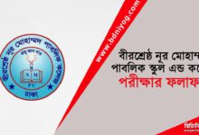 Bir Shreshtha Noor Mohammad Public College Exam Result